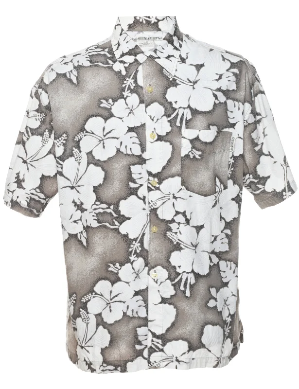 Floral Hawaiian Shirt - L