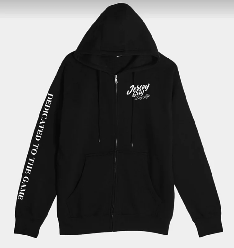 Jersey Guy Dedicated Zip Sweatshirt Black - FREE SHIPPING