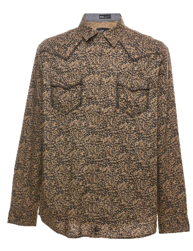 Floral Western Shirt - L