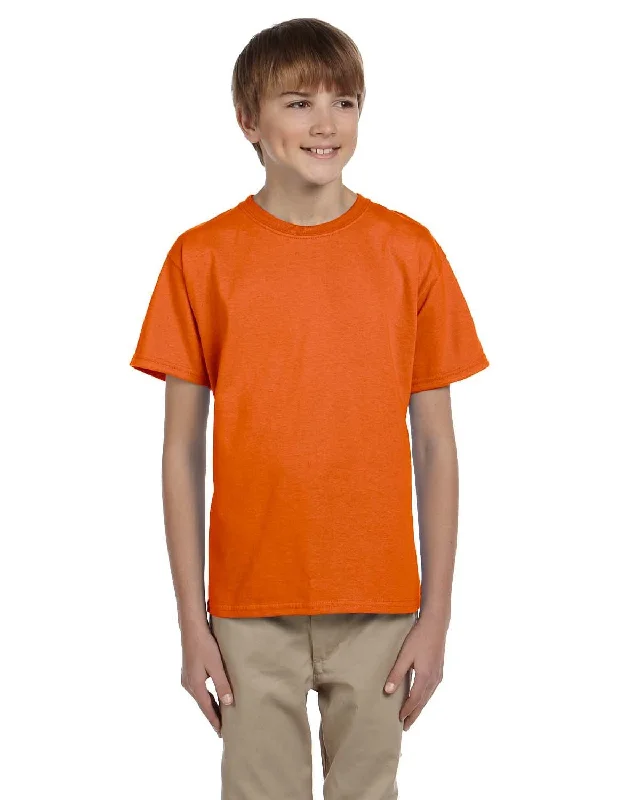 Hanes Youth Heavyweight 50/50 T-Shirts | Orange