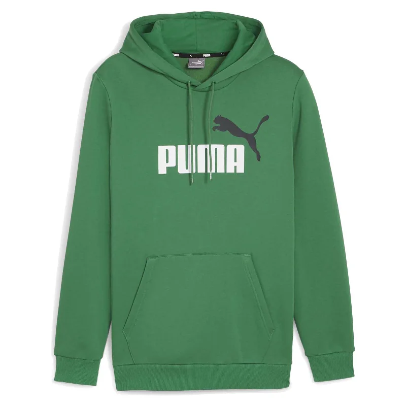 Men's Essentials+ 2 Coloured Big Logo Fleece Hoodie