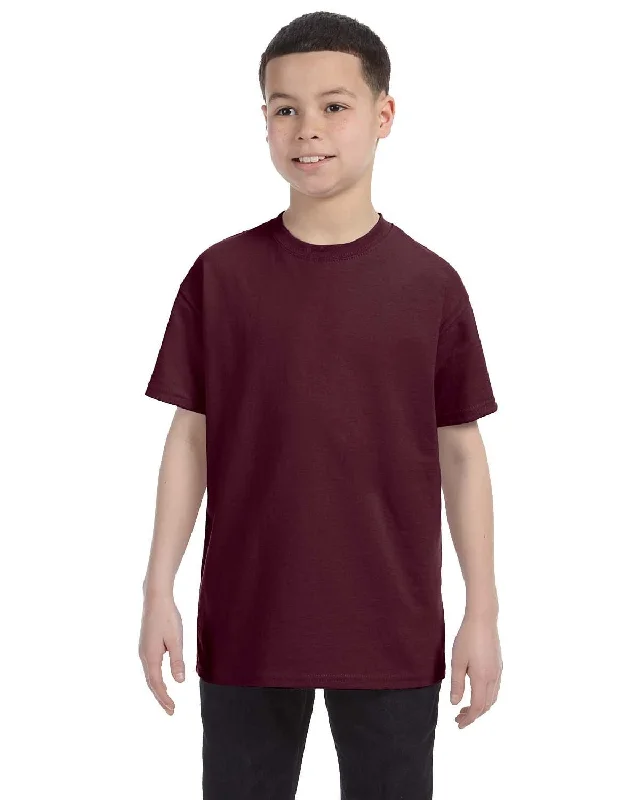 Jerzees Youth Heavyweight 50/50 T-Shirt | Maroon