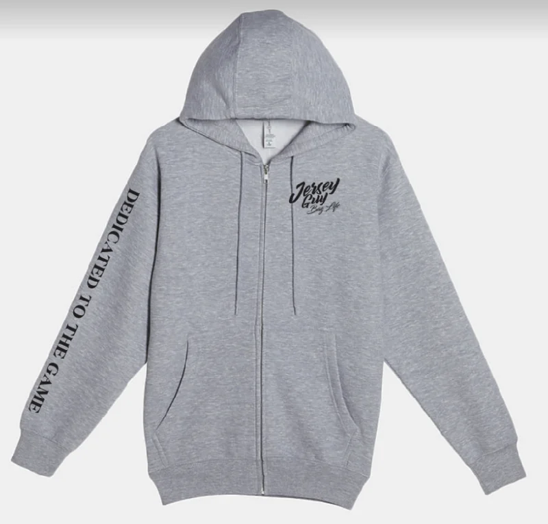 Jersey Guy Dedicated Zip Sweatshirt Grey - FREE SHIPPING