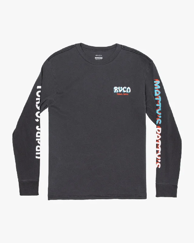 Mattys Pattys Tokyo Long Sleeve Tee - Black