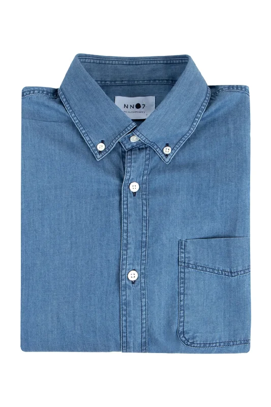 NN07 Levon Cotton Chambray Shirt