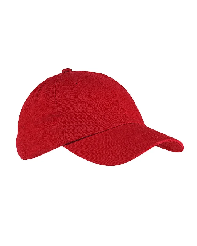 Big Accessories Enzyme Washed Low Profile Cap | Red