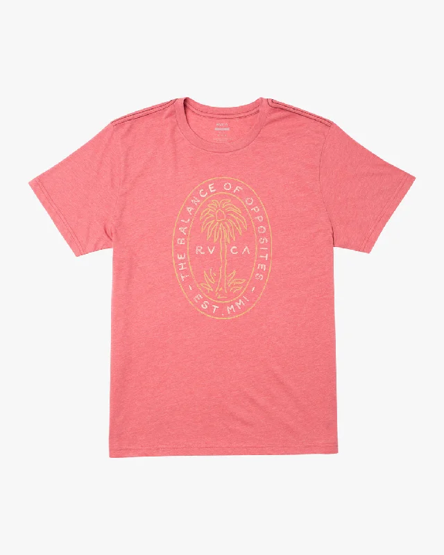 Palm Seal Tee - Dusty Pink