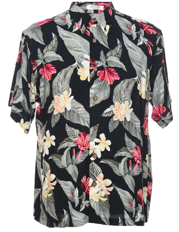 Floral Hawaiian Shirt - M