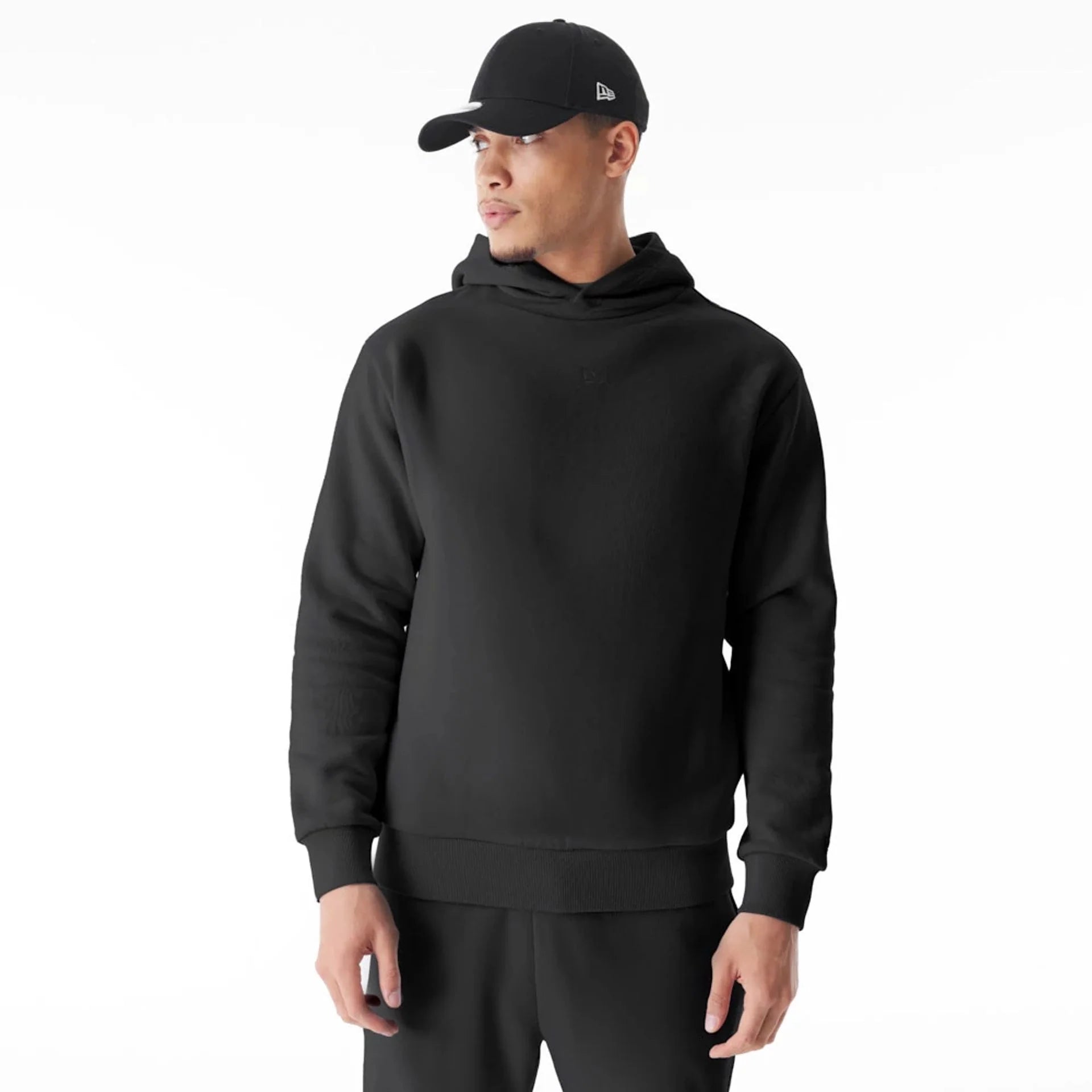 NEW ERA New Era Flag Black Oversized Pullover Hoodie