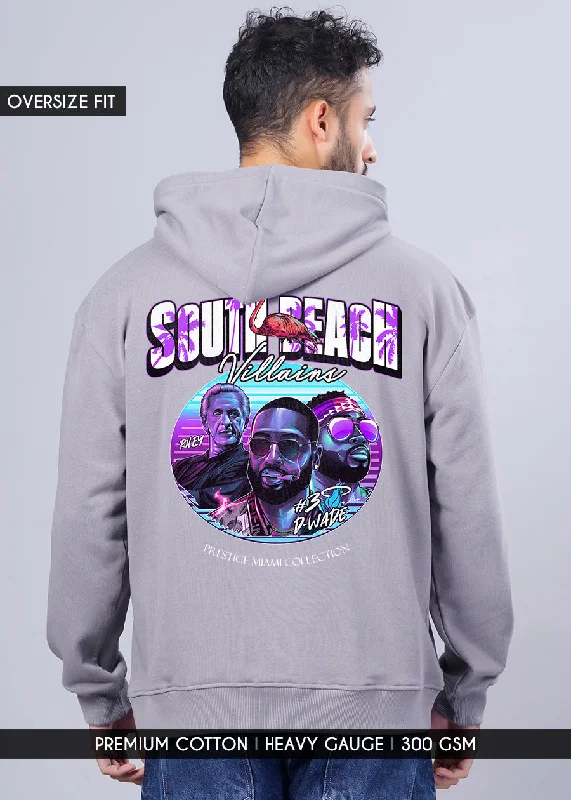 South Beach Villains Men Drop Shoulder Premium Terry Hoodie