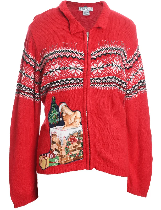 Festive Season Nordic Cardigan - M