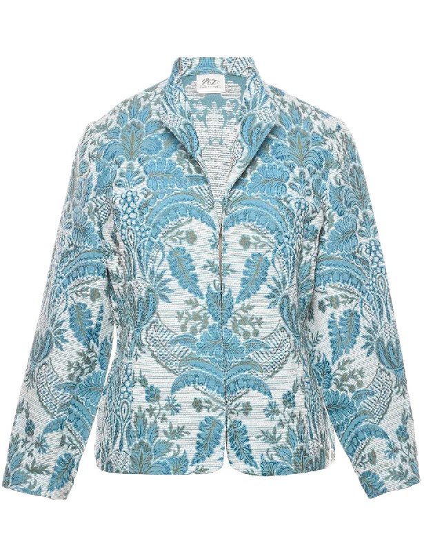 Floral Pattern Tapestry Jacket - M