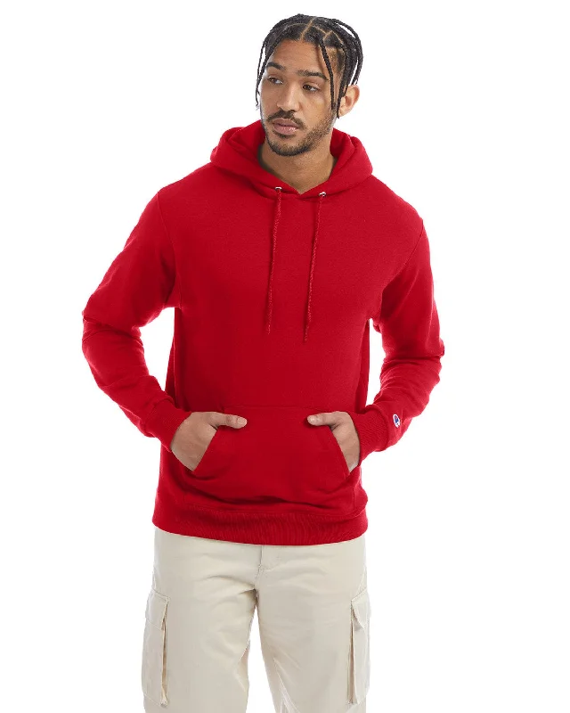 Champion EcoSmart Hooded Sweatshirt | Scarlet