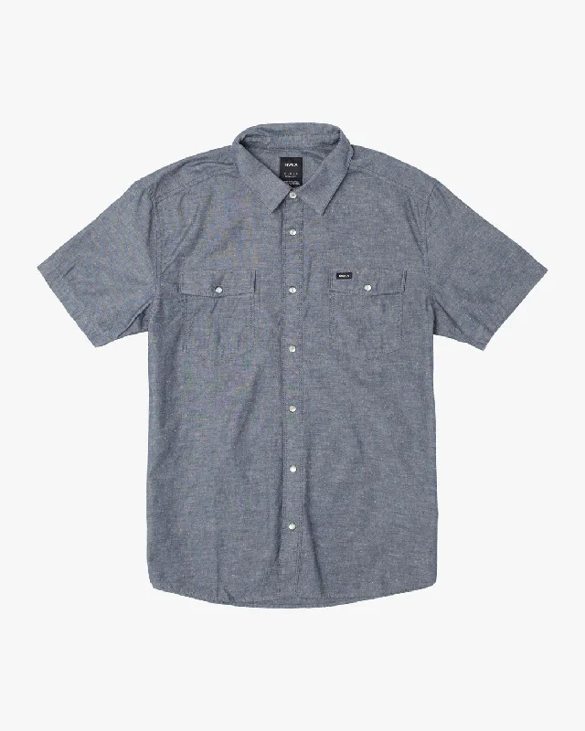 Neps Solid Short Sleeve Shirt - Navy Marine