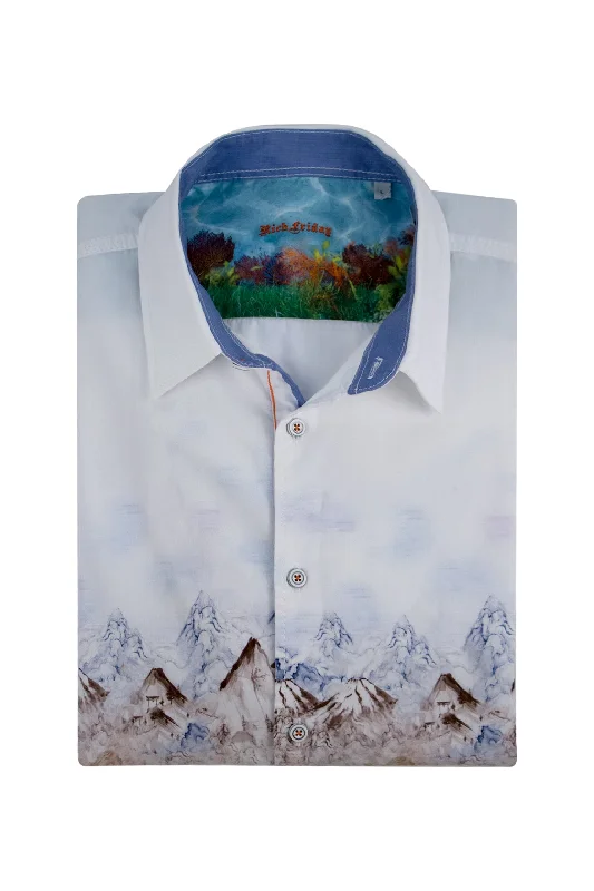 Rich Friday Japanese Landscape Print Shirt