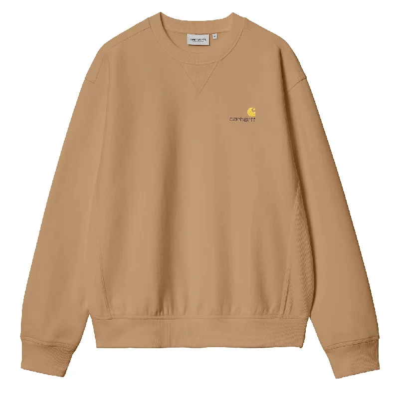 Carhartt WIP American Script Sweat Peanut