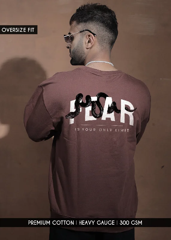 Fear Men Drop Shoulder Premium Terry Sweatshirt