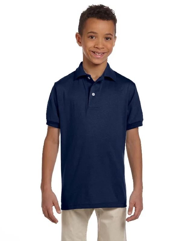 Jerzees Youth 50/50 Jersey Knit Polo Shirt | J Navy