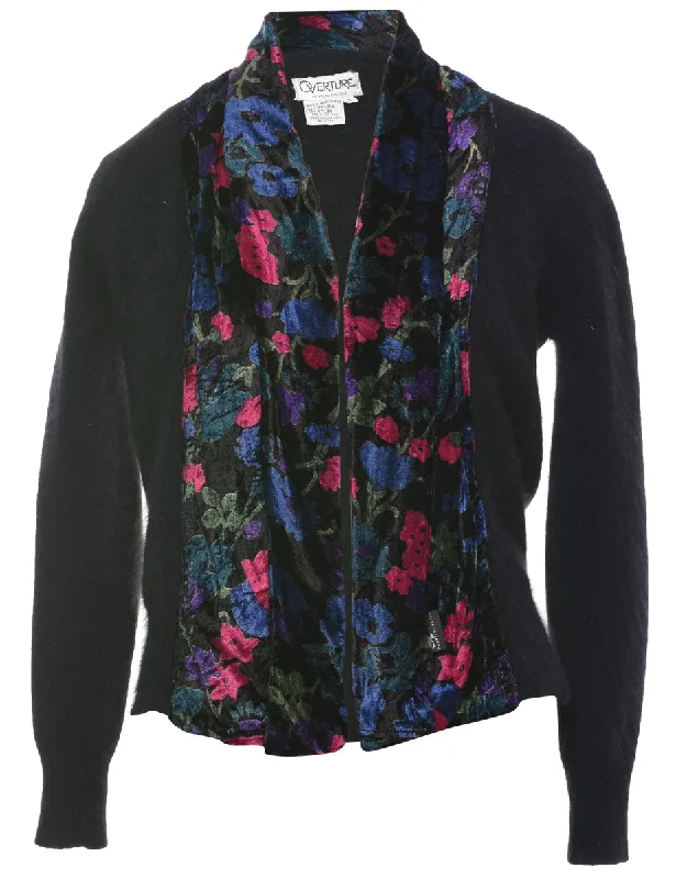 Floral Knit Cardigan - S