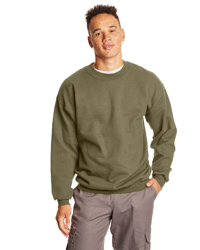 Hanes Ultimate Cotton Crewneck Sweatshirt | Oregano