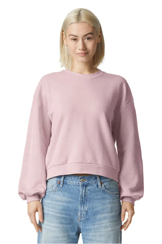 American Apparel Mens ReFlex Fleece Crewneck Sweatshirt - Blush Pink