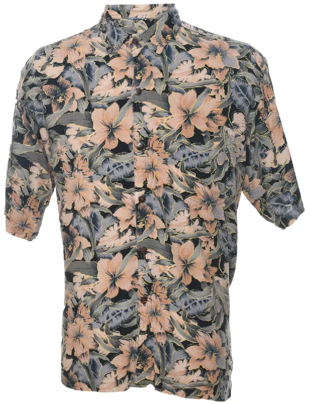 Floral Hawaiian Shirt - L