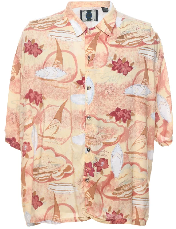 Floral Hawaiian Shirt - XL