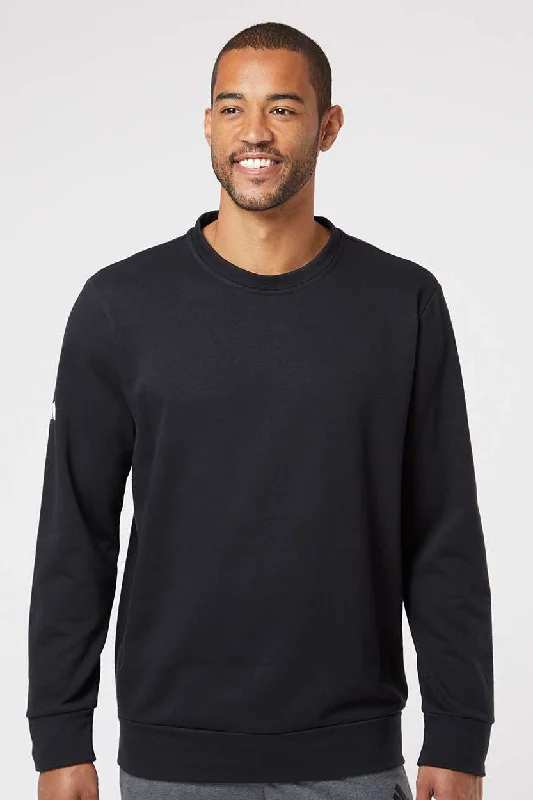 Adidas Mens Fleece Crewneck Sweatshirt - Black