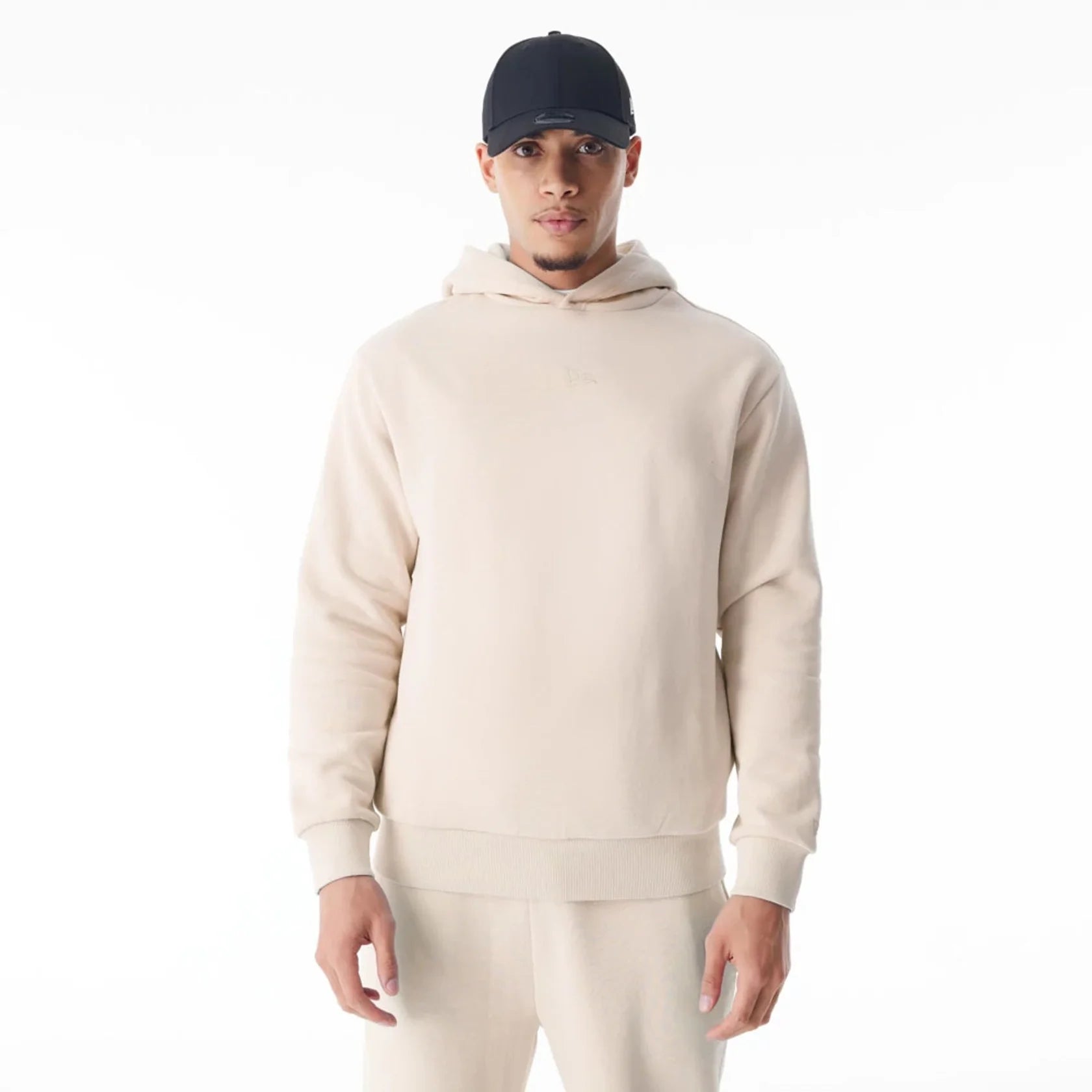 NEW ERA New Era Flag Cream Oversized Pullover Hoodie