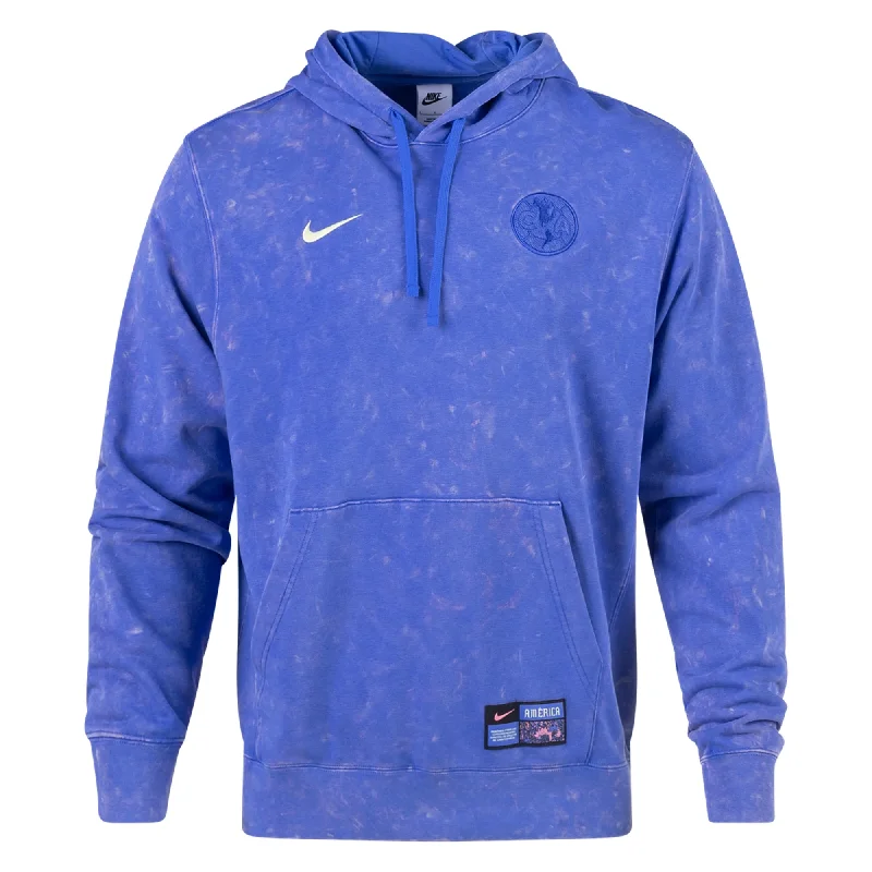 Nike Club America Third French Terry Pullover 24/25 (Medium Blue/Lemon Chiffon)