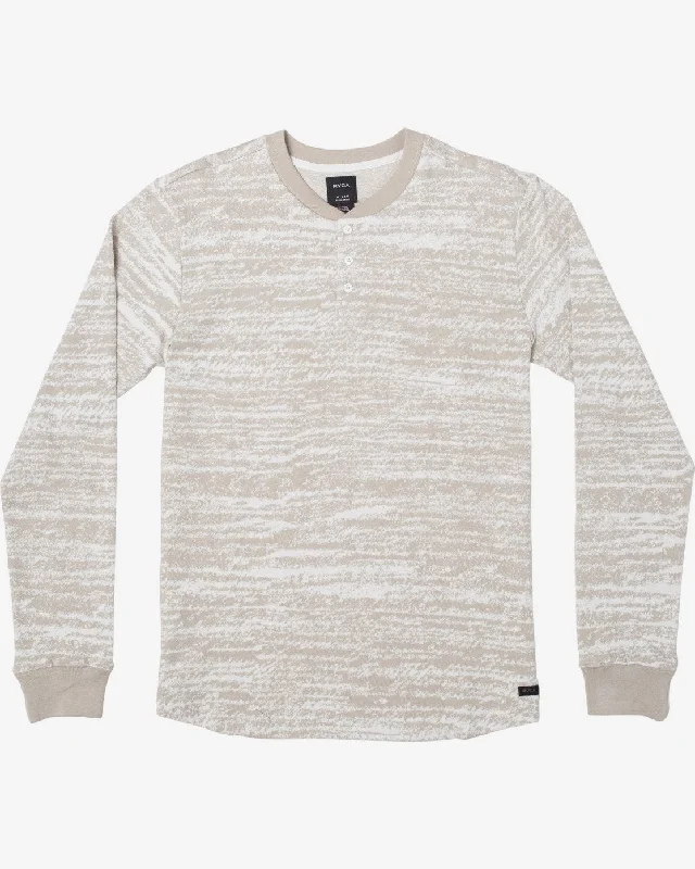 Lush Henley Long Sleeve Tee - Natural