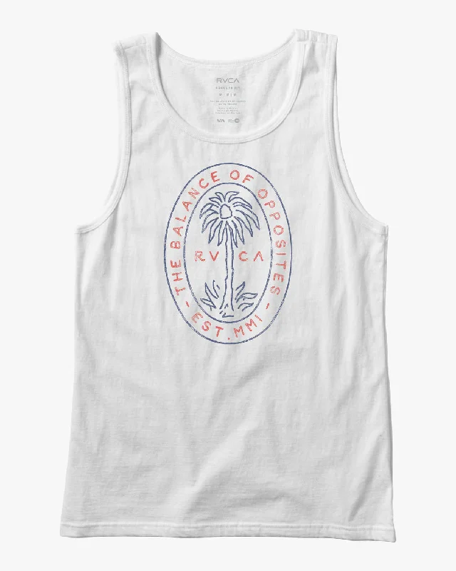 Palm Seal Tank Top - White