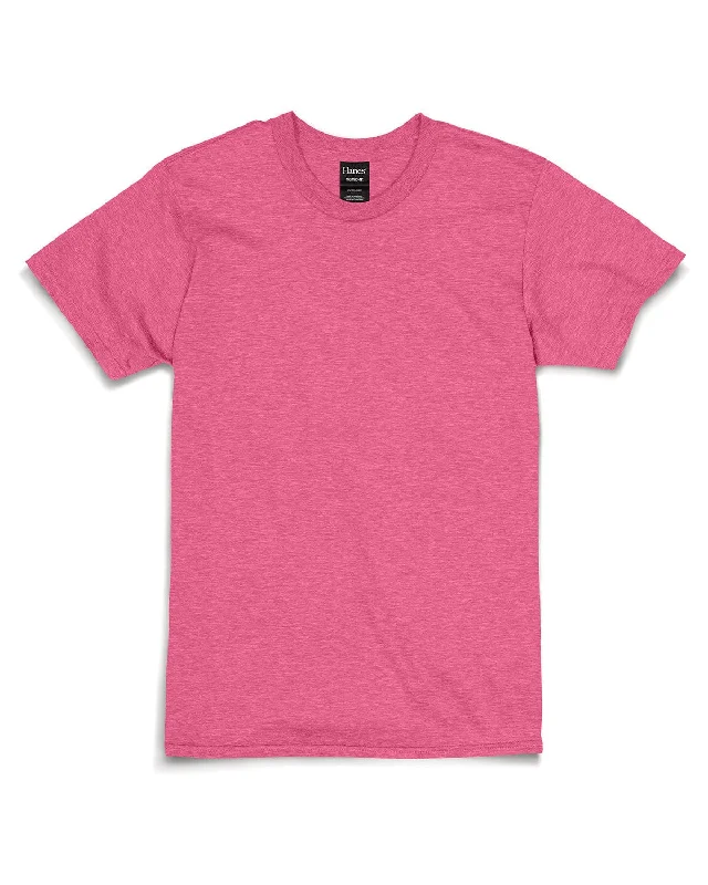 Hanes Combed Cotton T-Shirt | Wow Pink Heather