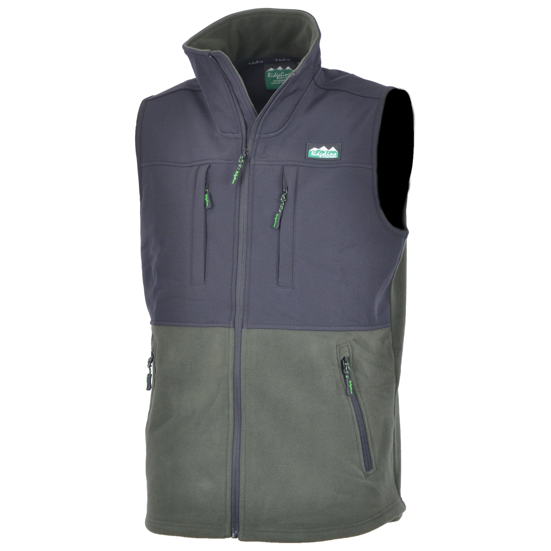 Ridgeline Hybrid Fleece Waistcoat - Olive