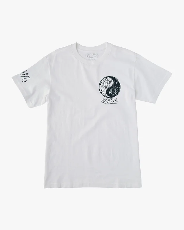 Mister Cartoon Yin Yang Tee - White