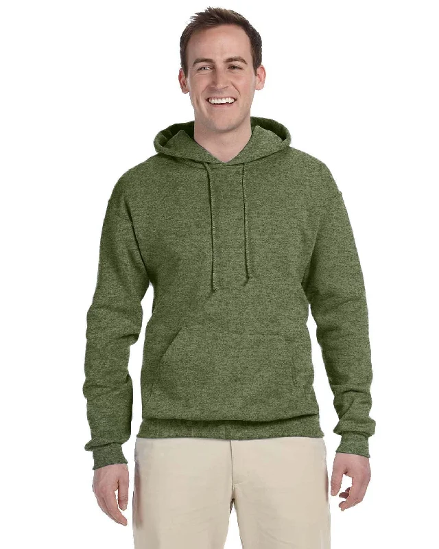 Jerzees 50/50 Hooded Sweatshirt | Military Grn Hth