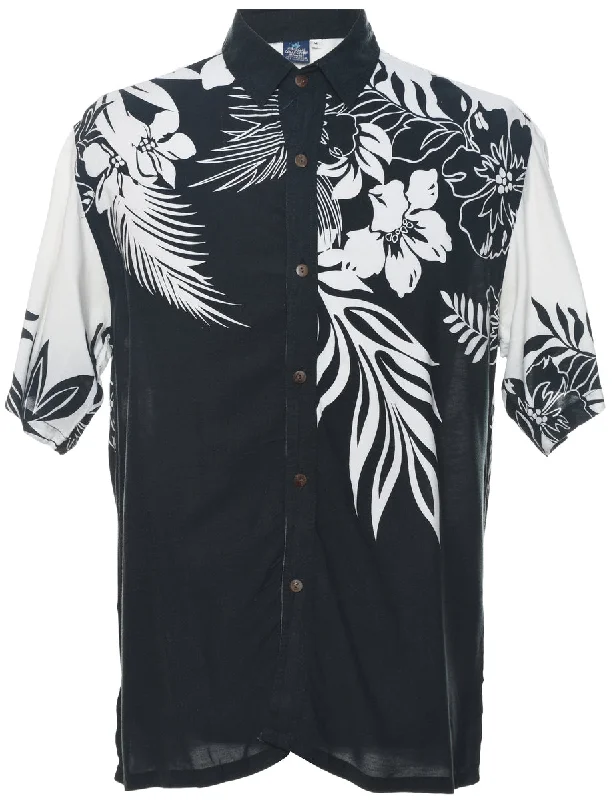 Floral Hawaiian Shirt - M