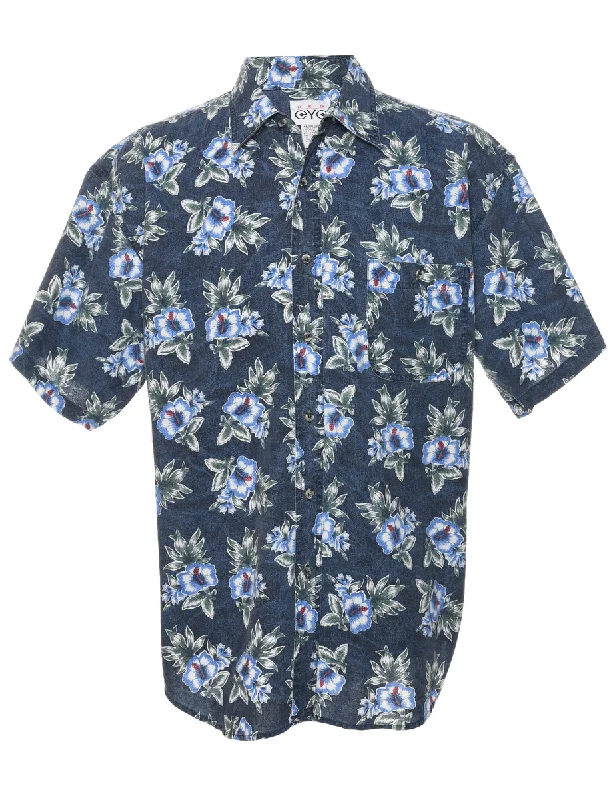 Floral Hawaiian Shirt - L