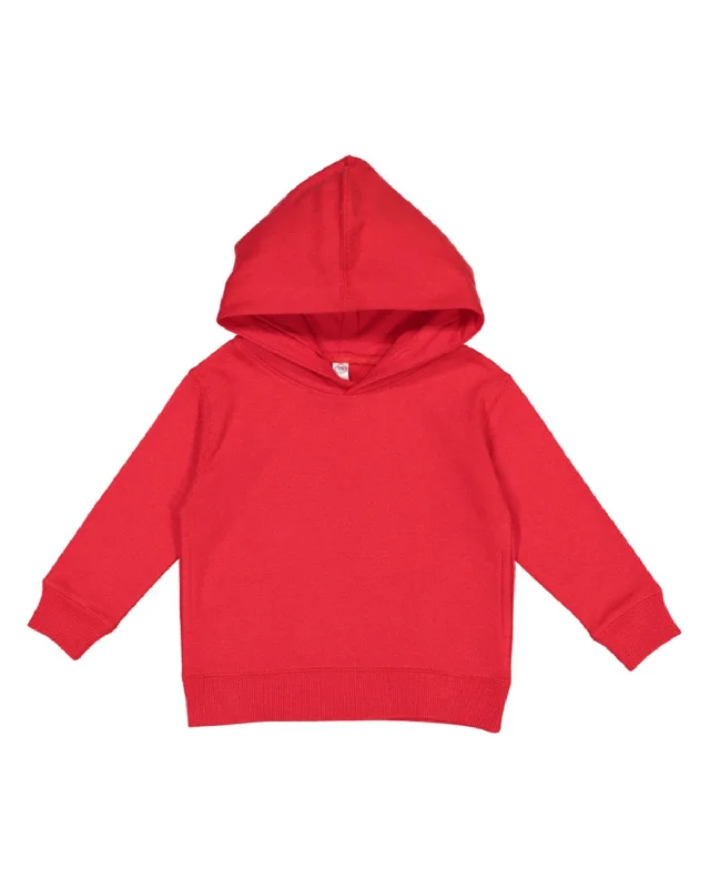 Rabbit Skins Toddler Hooded Sweatshirt | Red