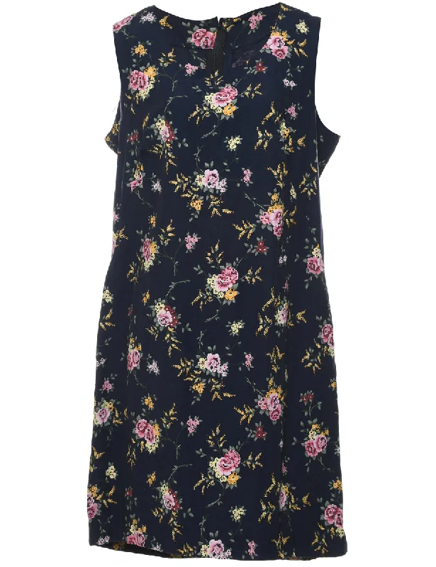 Floral Print Dress - L