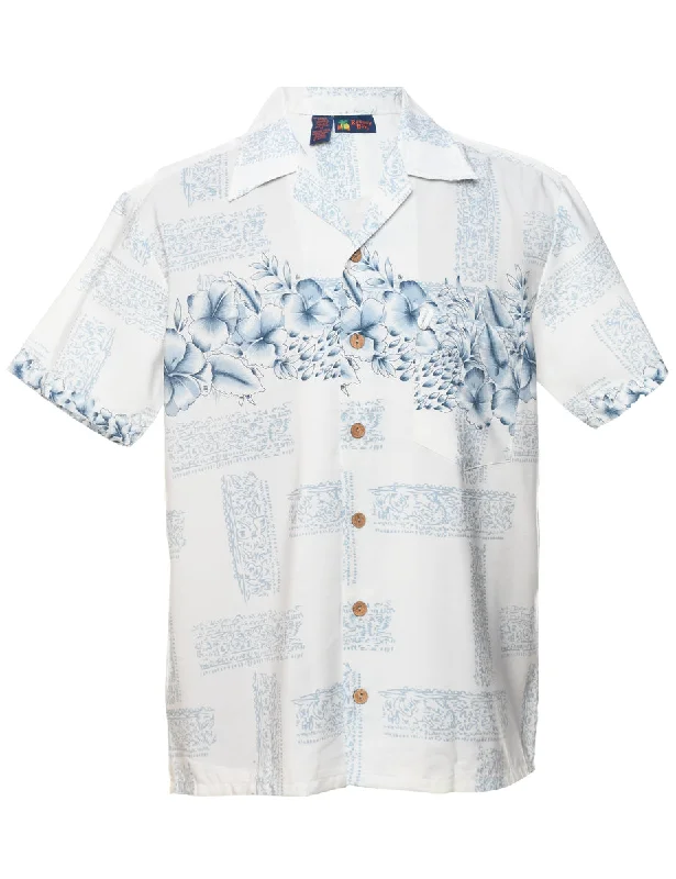 Floral Hawaiian Shirt - M