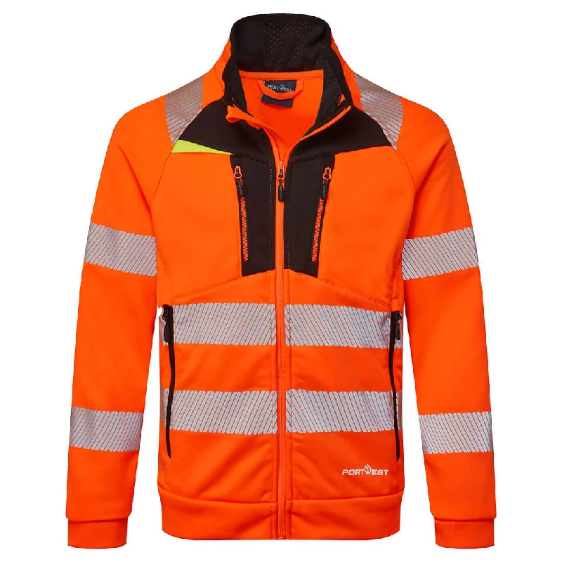 Portwest DX4 Hi-Vis Funnel Neck Sweatshirt