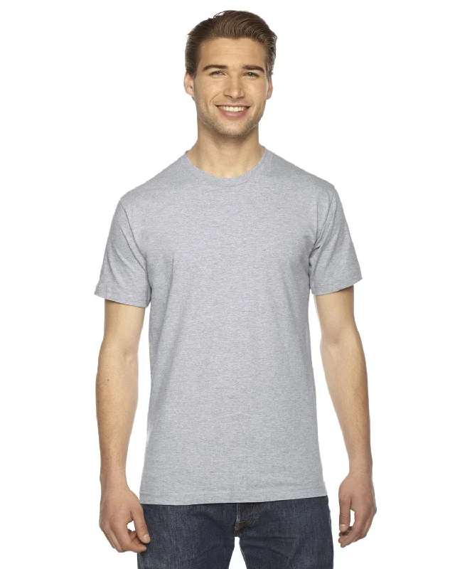 American Apparel Unisex Fine Jersey Short Sleeve T-Shirt | Heather Grey