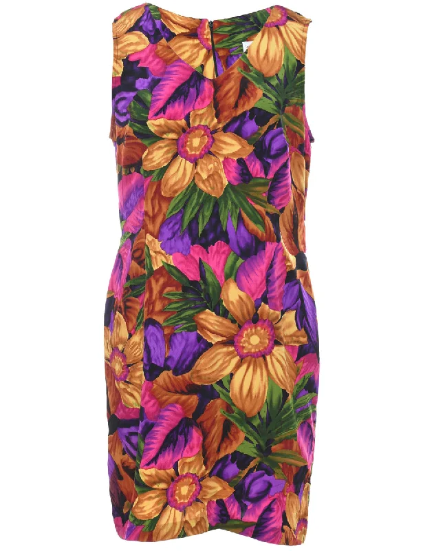 Floral Print Dress - XL