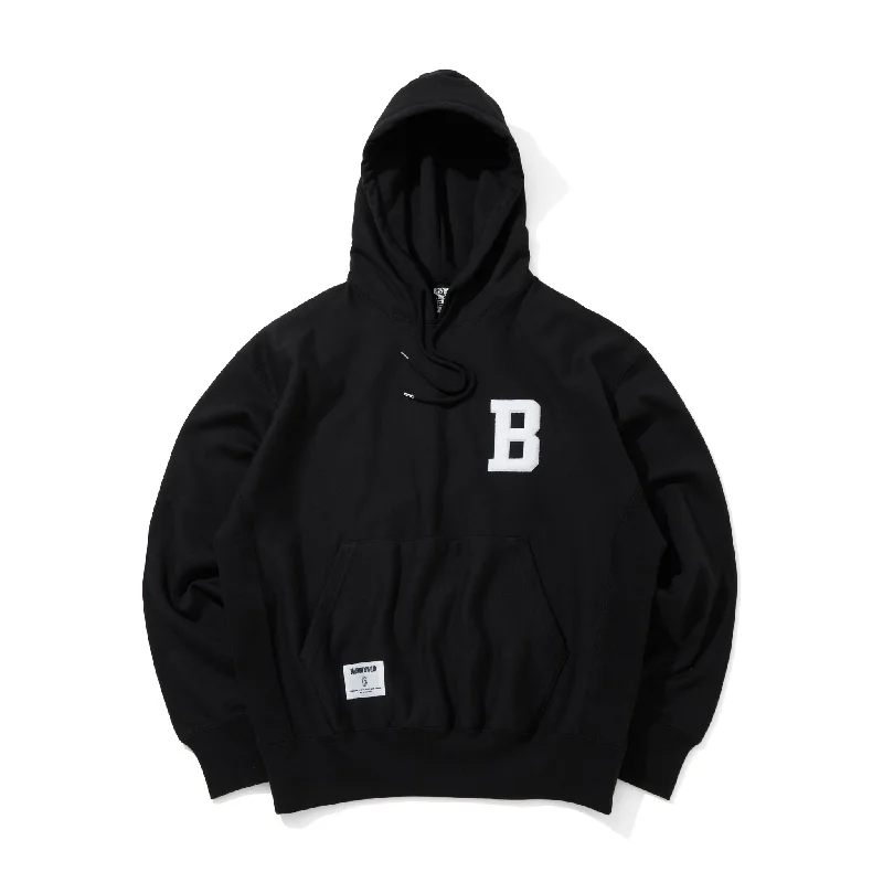 CHENILLE LOGO COTTON HOODIE B