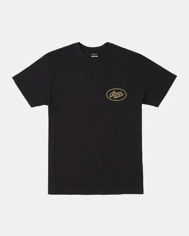 Work Script Slub Tee - Black