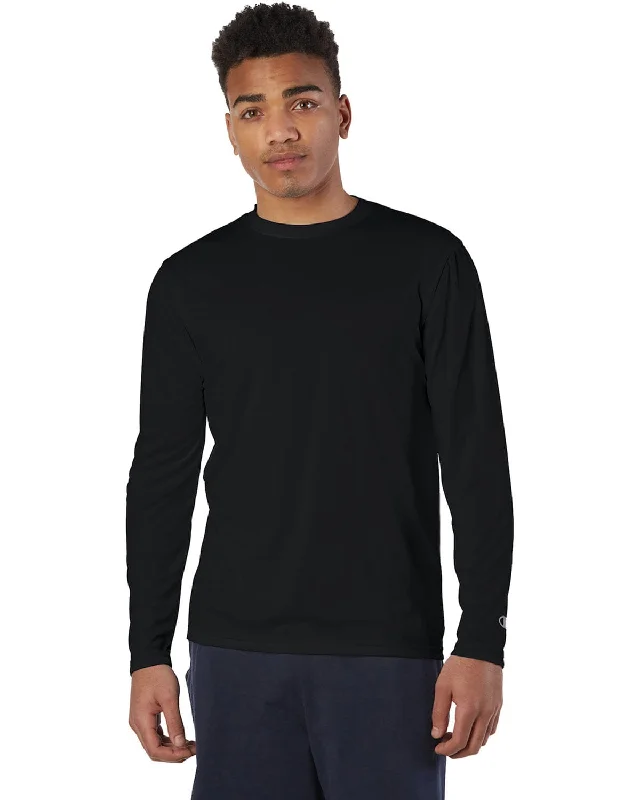 Champion Double Dry Long Sleeve T-Shirt | Black