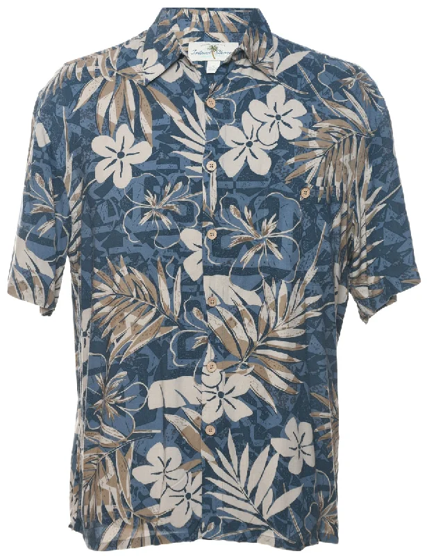 Floral Hawaiian Shirt - M