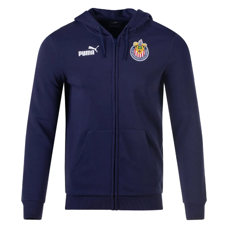 Puma Chivas Football Culture Hooded Full Zip Jacket 24/25 (Puma Navy/Puma White)