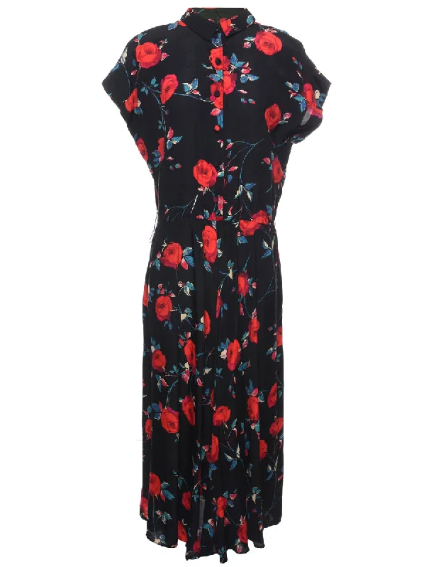 Floral Print Dress - XL